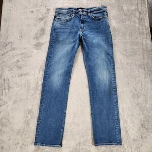 Revtown‎ Automatic Jeans Mens 34x32 Blue Stretch Denim Straight Leg 5 Pocket